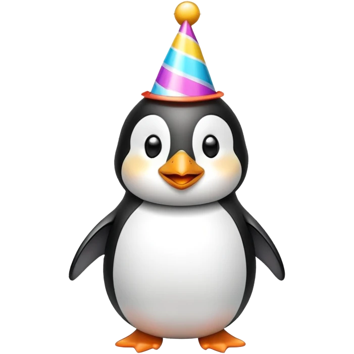 happy birthday penguin emoji