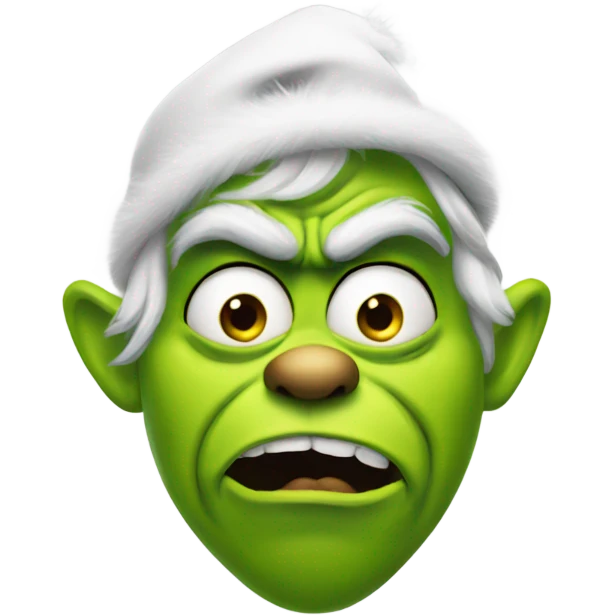 Grinch rolling eyes emoji