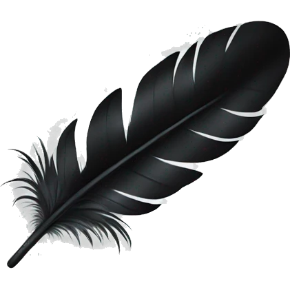feet feather emoji