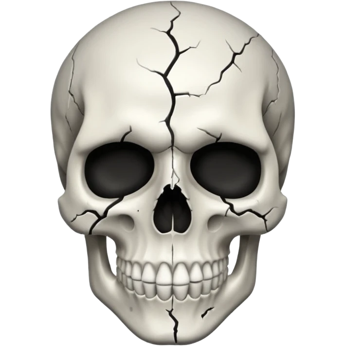 skull facial mask black and white emoji