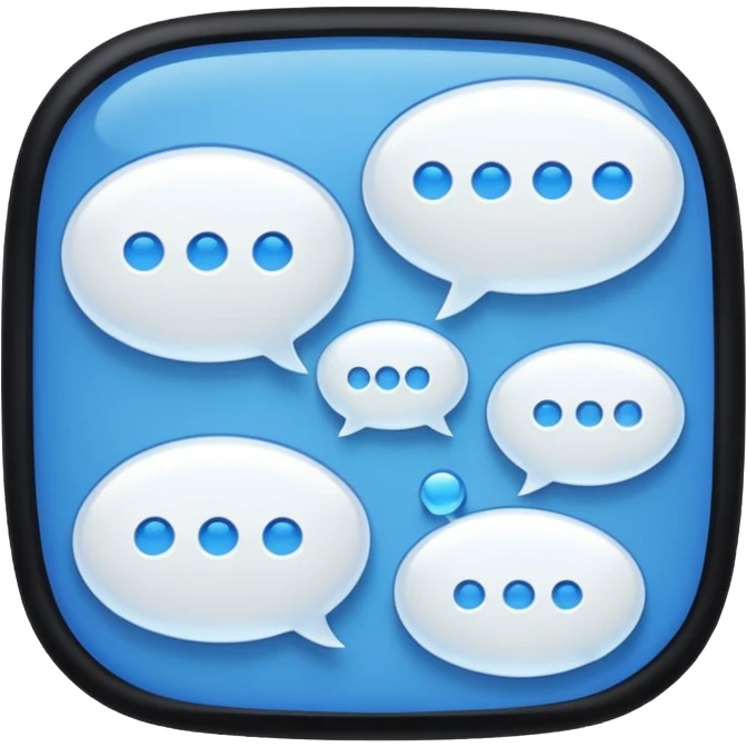 A back and forth text conversation emoji
