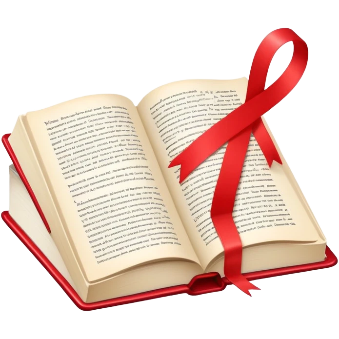 colorful book with bookmark emoji