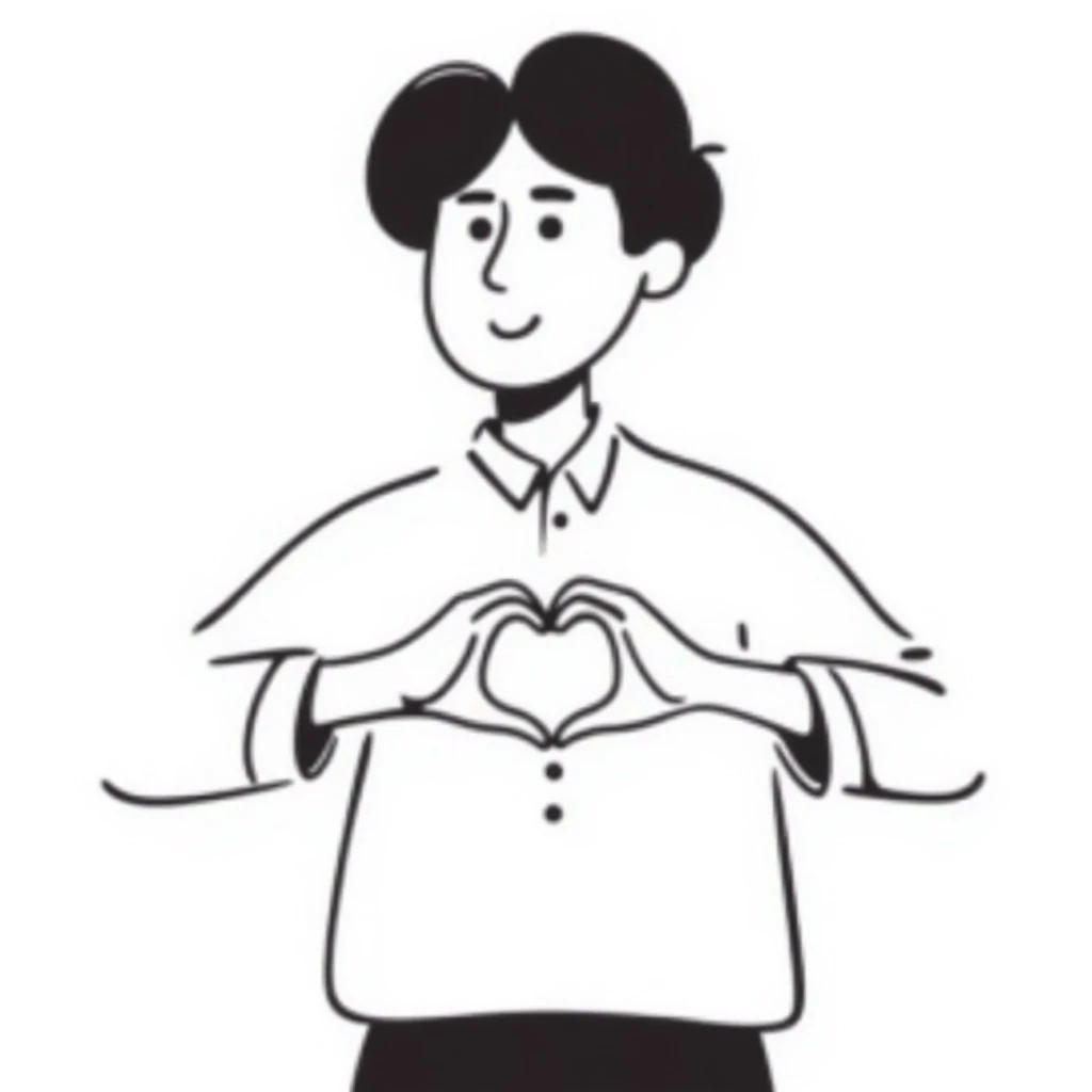 korean finger heart gesture emoji