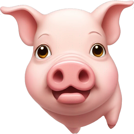 pig with a face in love emoji