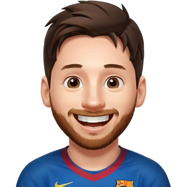 Messi qui rigole emoji