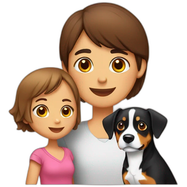 Entlebucher zennenhund with human emoji