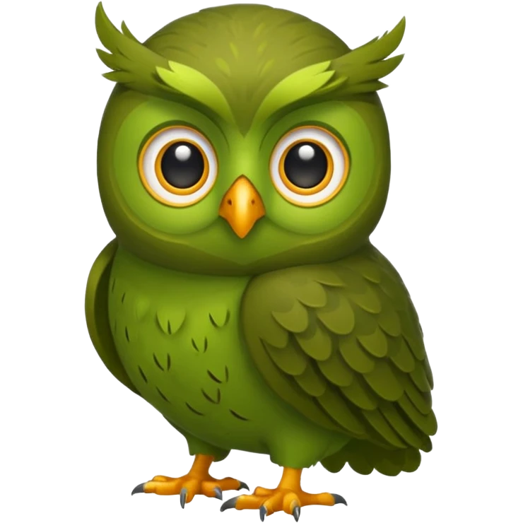 Duolingo green owl emoji