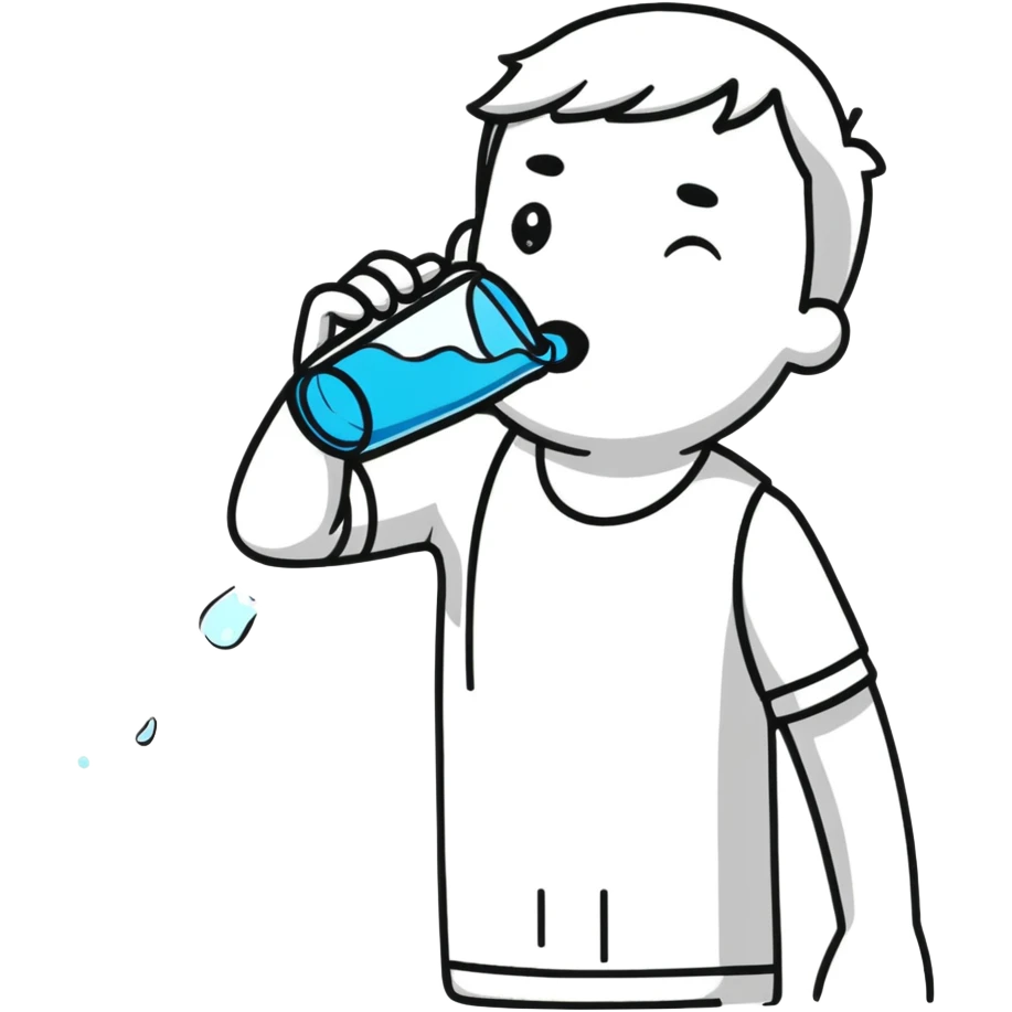 drinking water emoji