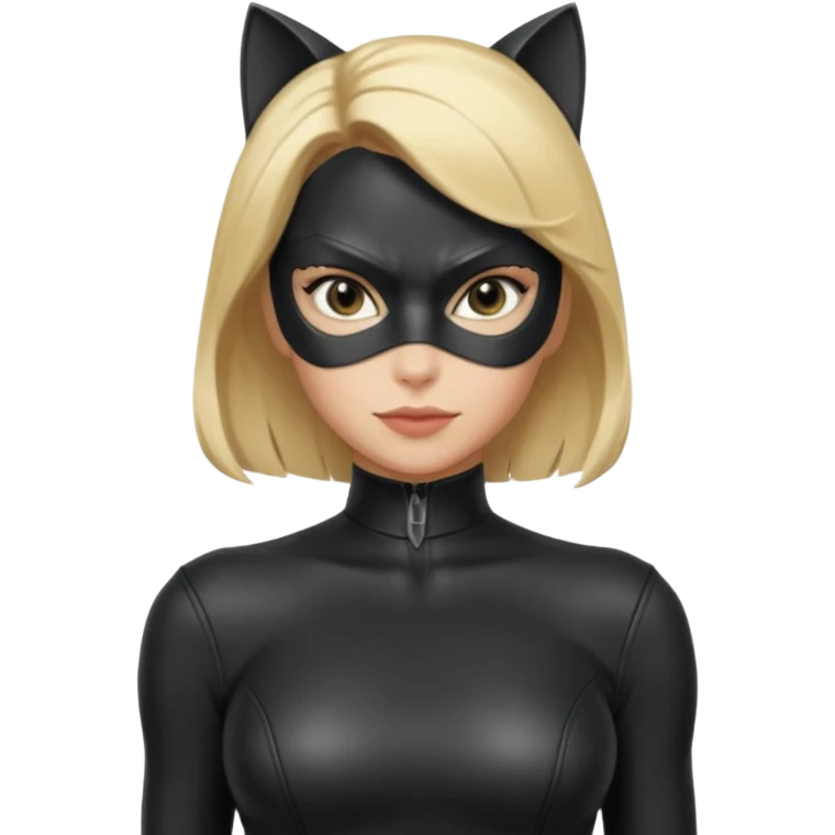 Catwoman with blonde hair emoji