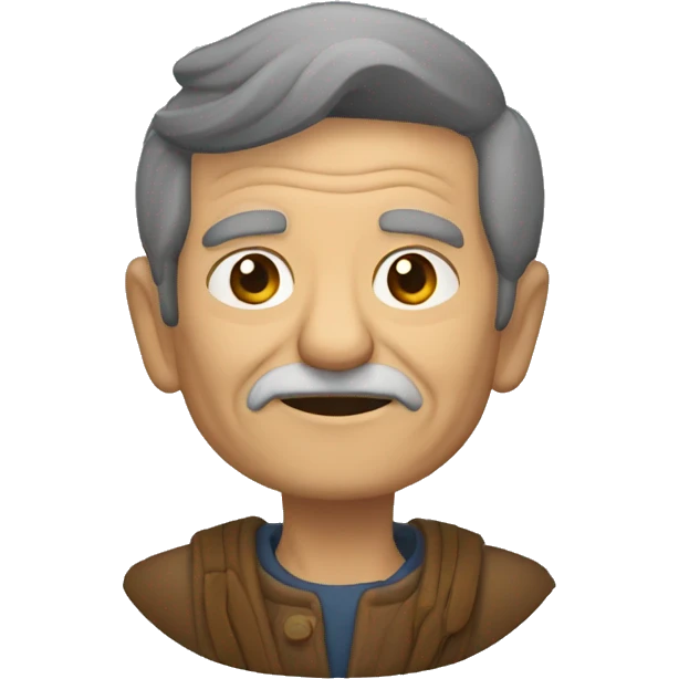 Anciano con andadera emoji