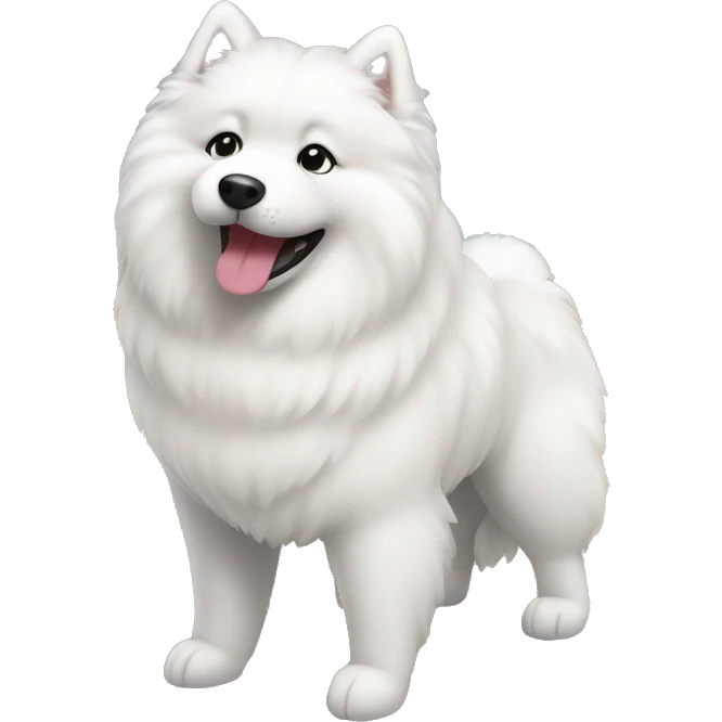 Beach samoyed  emoji