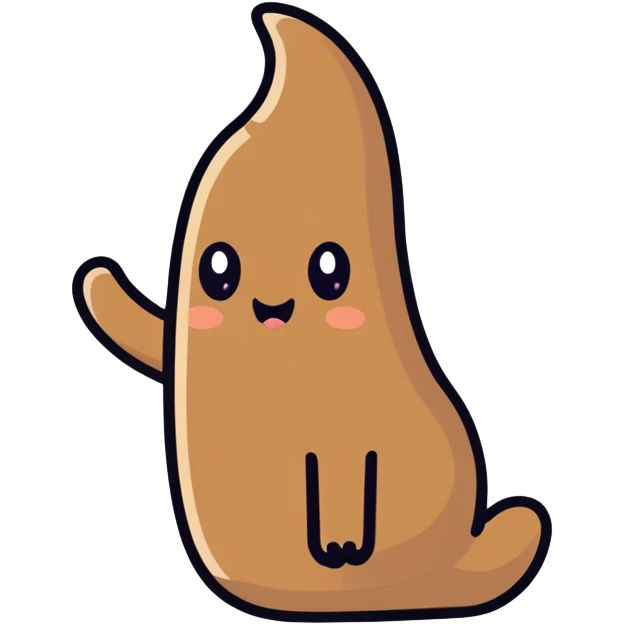 Poop giving the finger  emoji