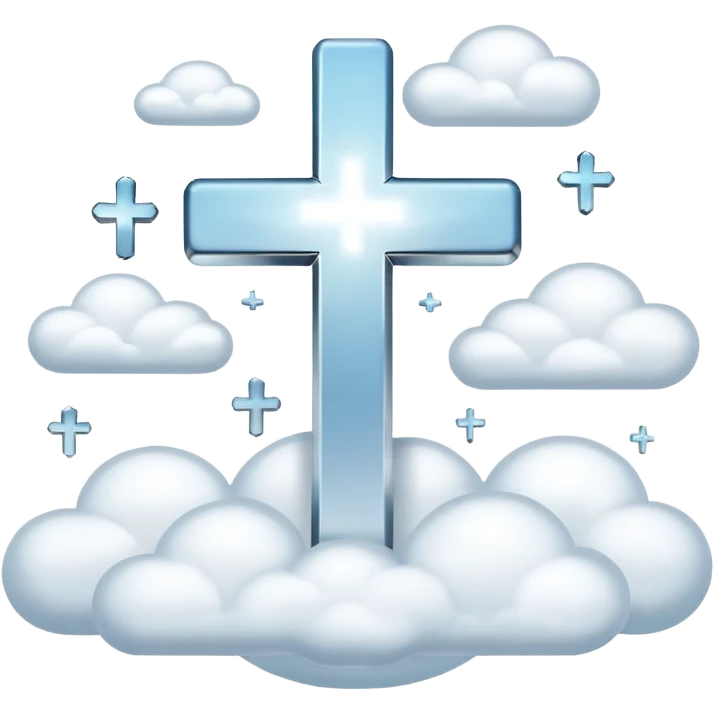 Make a emoji of a floating cross in the sky emoji