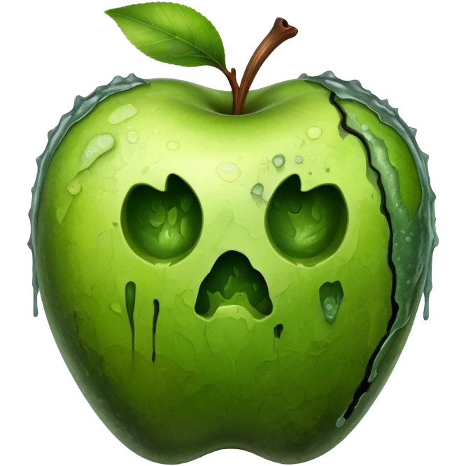 Moldy apple  emoji