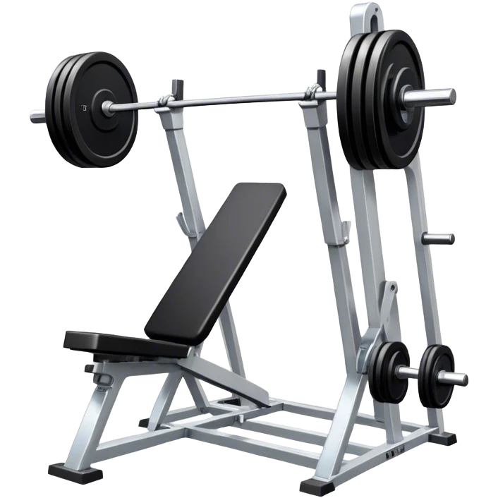 Weight lifting machine exercise emoji