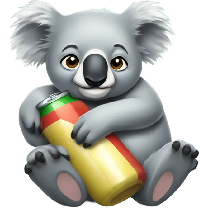 Too many parties koala exhausted and drunk but fun emoji
