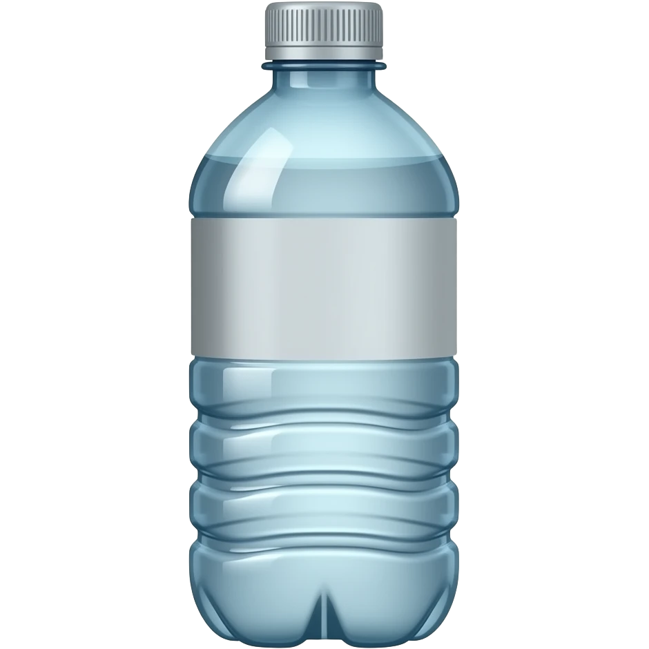 Hazme una botella de agua sin etiqueta emoji