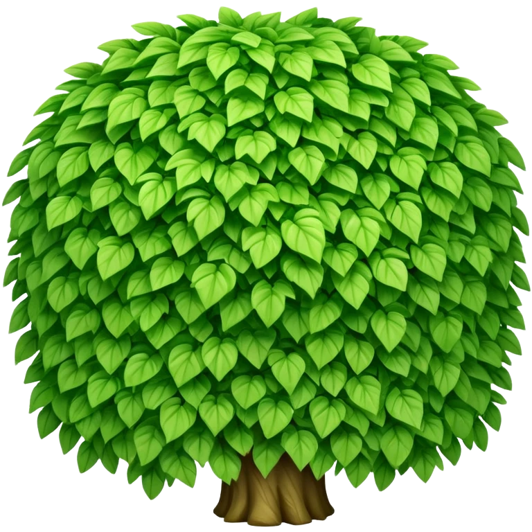 generate realistic bush in 3d style emoji