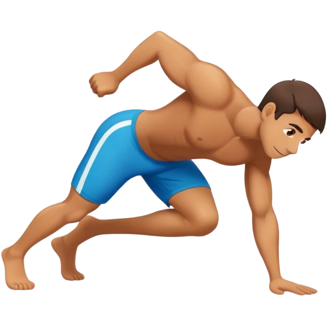 male plank exercise emoji