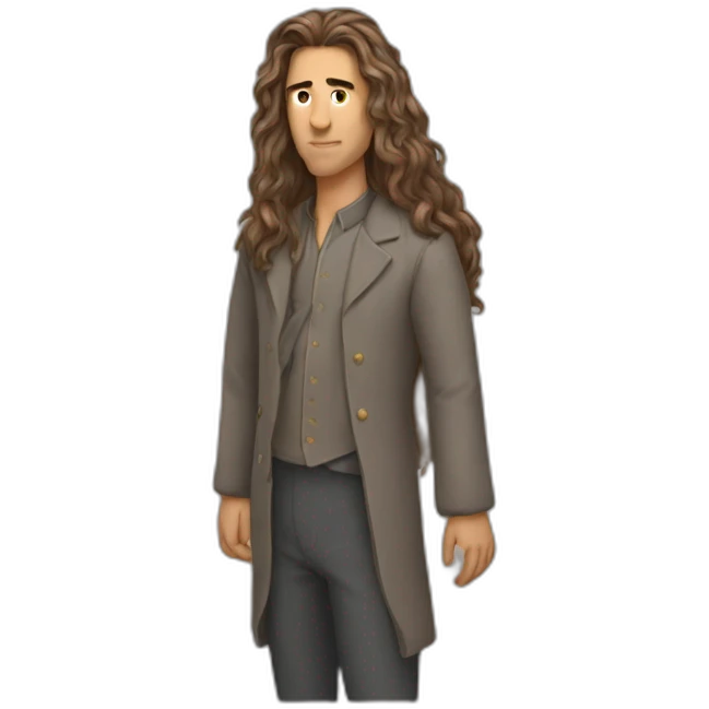 A guy with long majestic hair emoji
