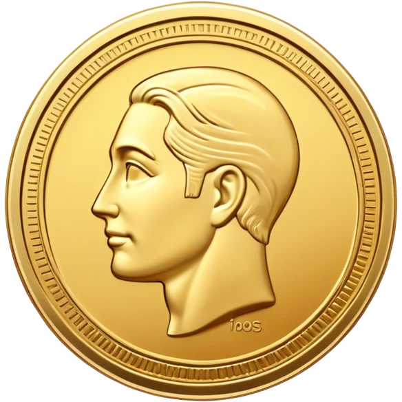 old golden coin emoji