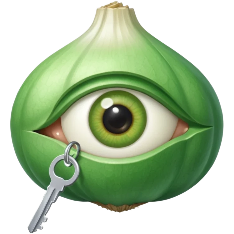 EYE KEY CHIN GARLIC emoji