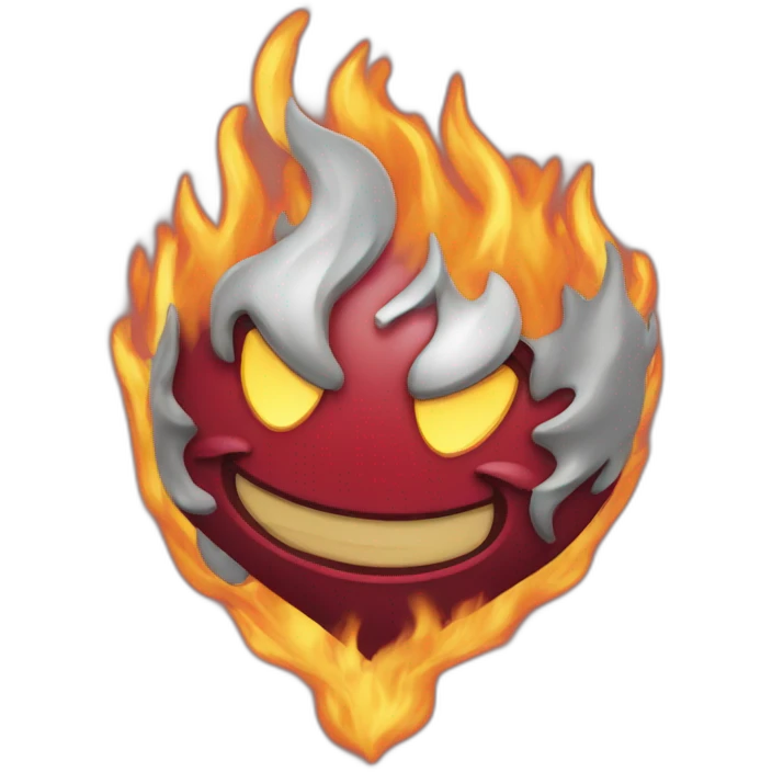 Coeur en flamme emoji