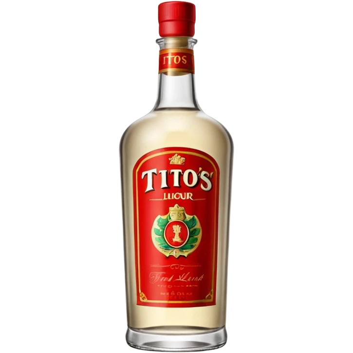 Tito’s liquor bottle emoji