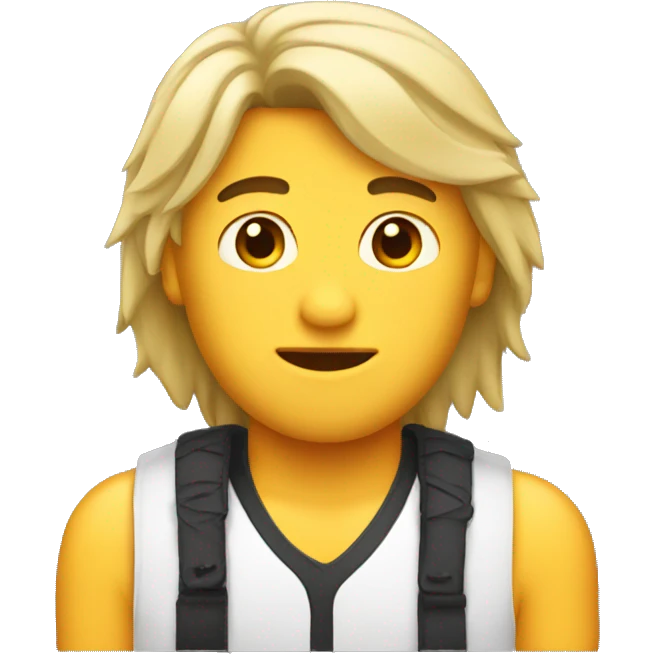Guy with a mullet  emoji
