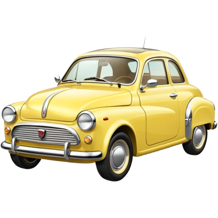 light yellow small retro car emoji