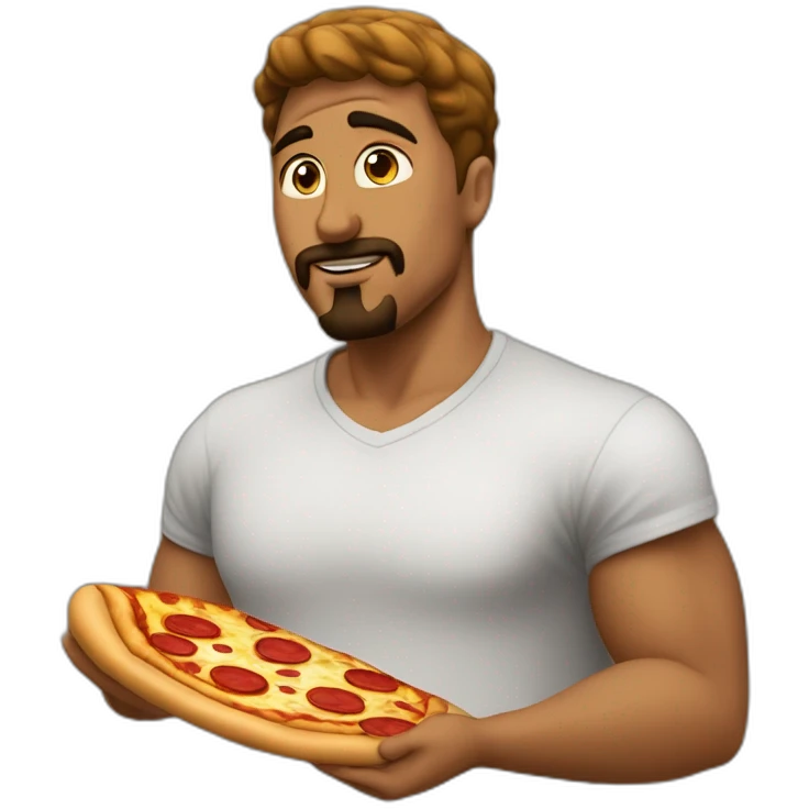 bold-guy-goatee_wating_pizza emoji