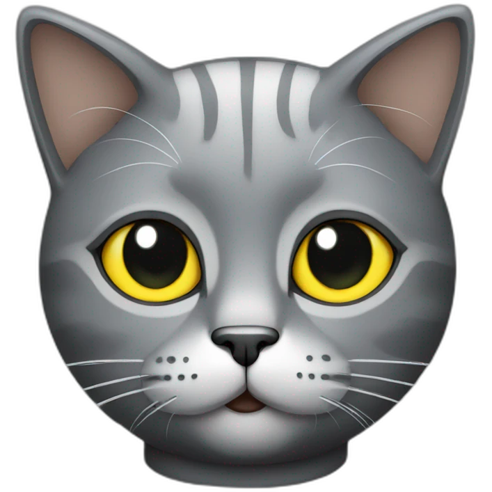 Grey Cat DJ emoji