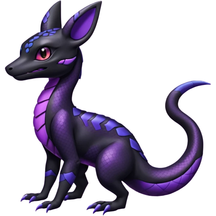 Shiny Salandit-Umbreon-Noibat-Hybrid (Full body) emoji