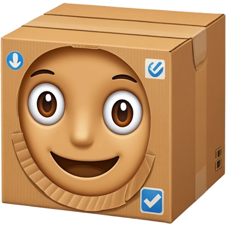 Cardboard box emoji
