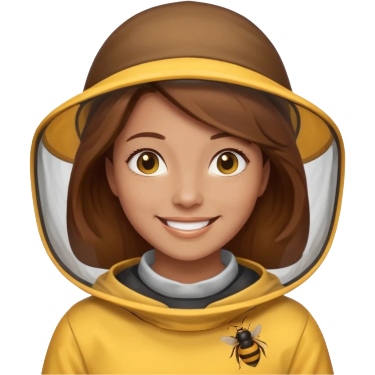 female bee keepers with brown hair emoji