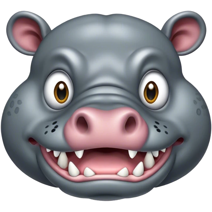 angry hippopotomas emoji