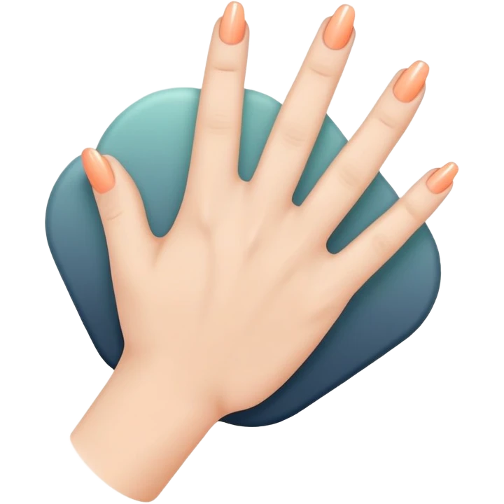 Soft Neutrals → Beige hands + slate blue accents 🌫 Warm Gradient → Peach to mint with gold sparks 🌟 Bold Monochrome → Navy + silver lines 🌌 emoji