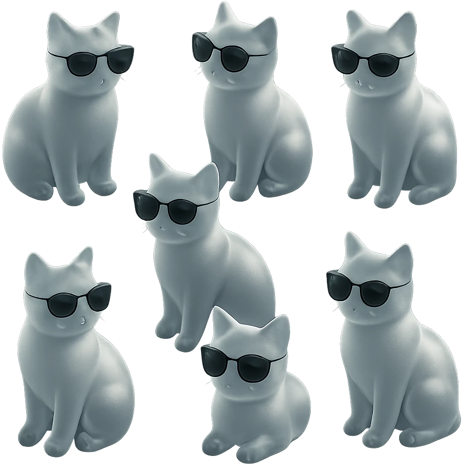 Cat wearing sunglasses emoji