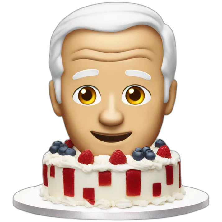 biden in the cake emoji