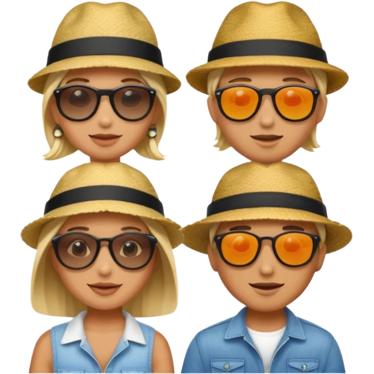 people at the beach emoji