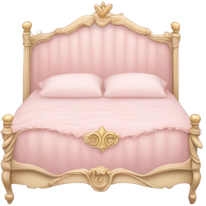 Royal pale pink princess bed emoji