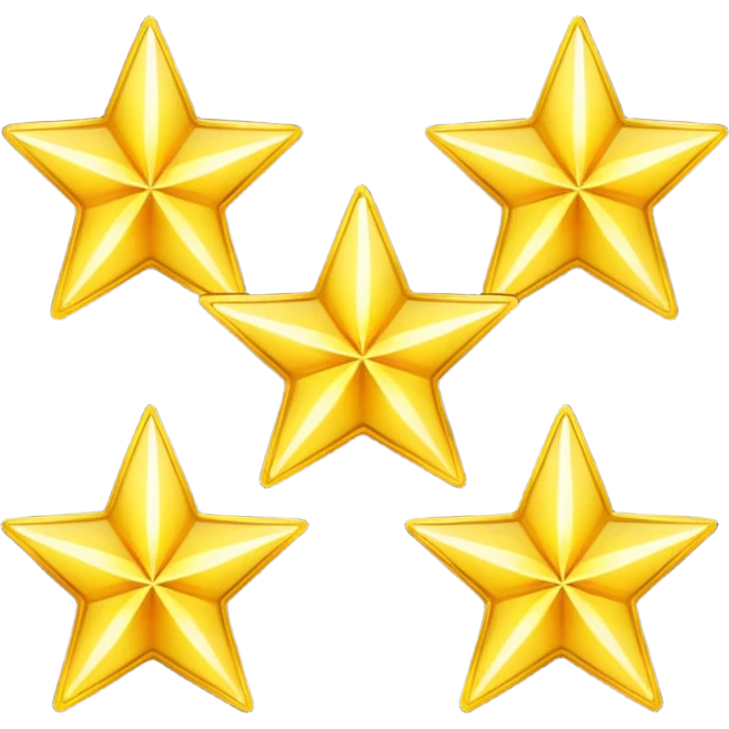 four stars in a vertical position emoji