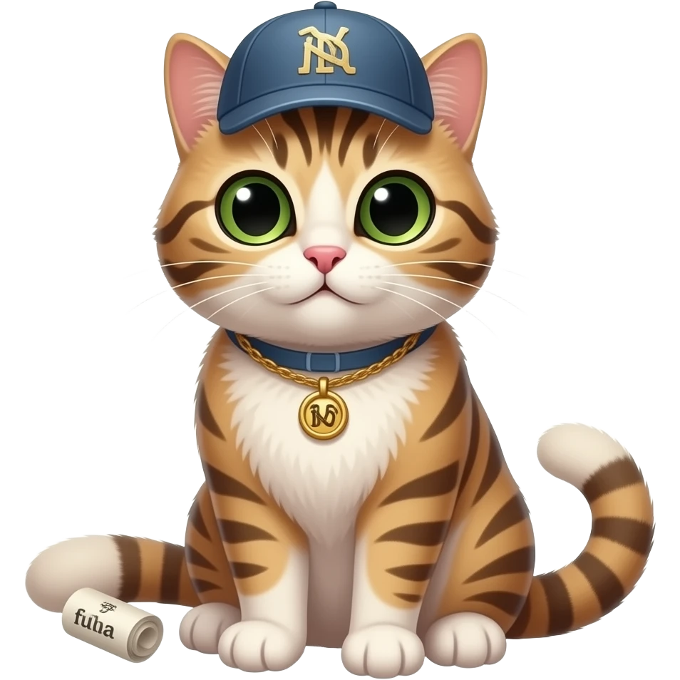 cat rapper rolling a paper that says enrollments emoji