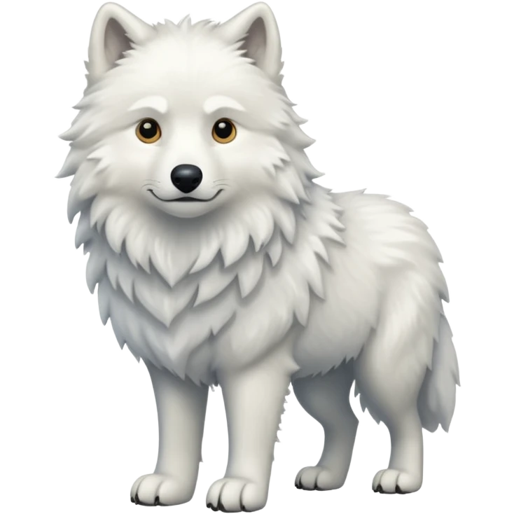 White wolf emoji emoji