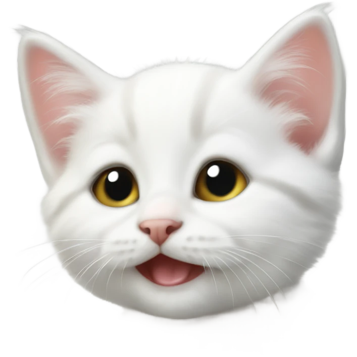 White baby kitten emoji