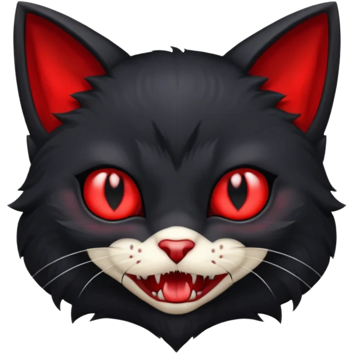 Vampire kitten emoji