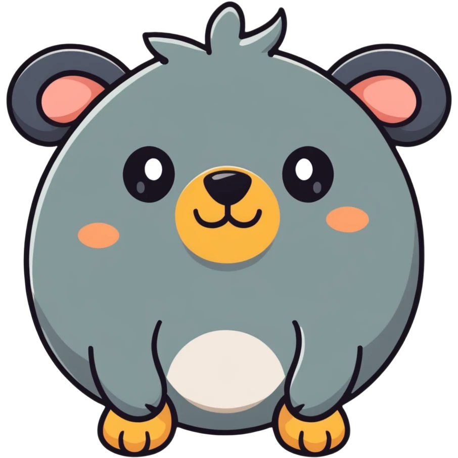 Cute animal face emoji