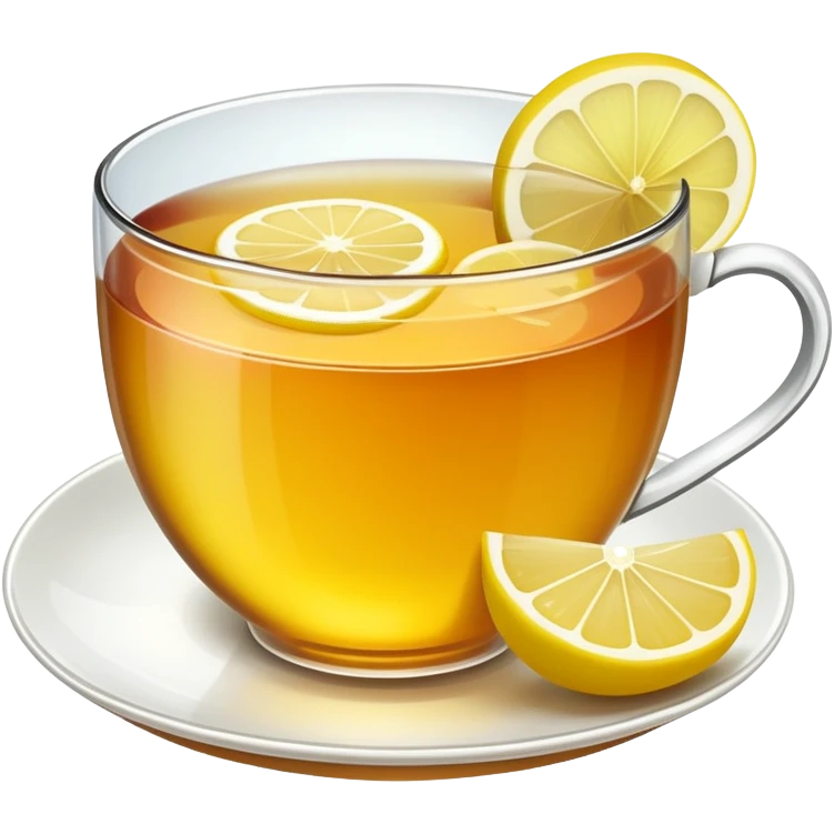 Tea with a lemon slice on the cup emoji