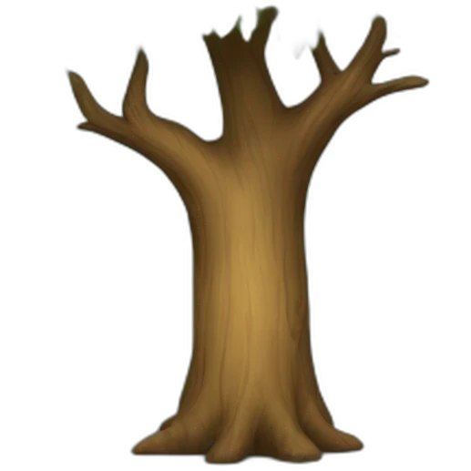 Arbre avec des os emoji