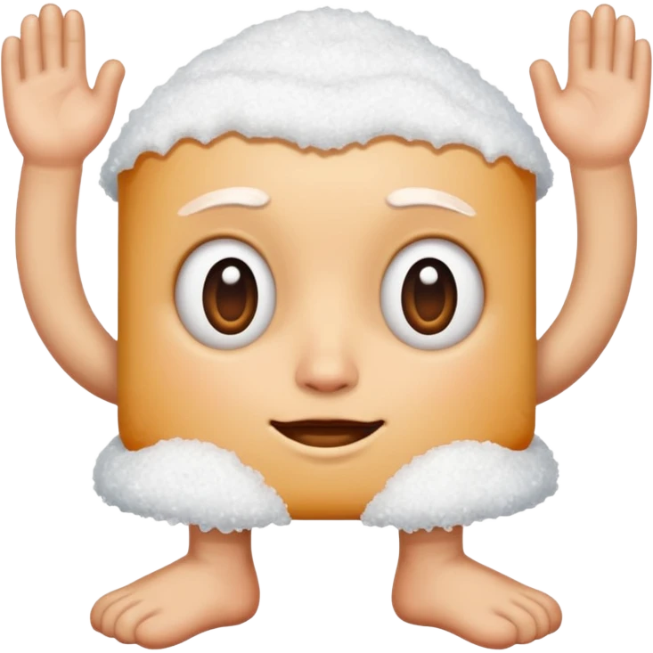 Salt with a face natural has a 2 legs emoji